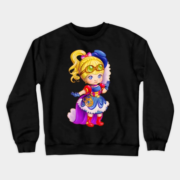 Steampunk Rainbow Crewneck Sweatshirt by Ellador